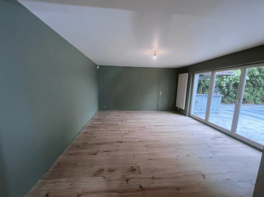 From Worksite to Finished Living Space after renovation